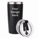 Black Customized Vacuum Insulated Tumbler 600ml