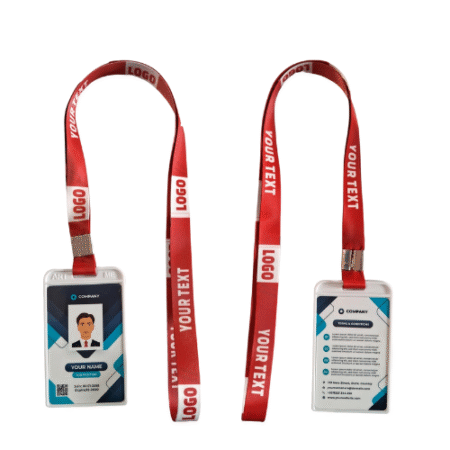 Customized School & Office ID Card with Printed Lanyard, Any Color