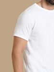 Round Sustainable T Shirt White
