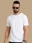 Round Sustainable T Shirt White